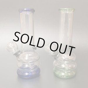 画像: Glass Mini Bong 3Rings ミニ ガラスボング 14cm