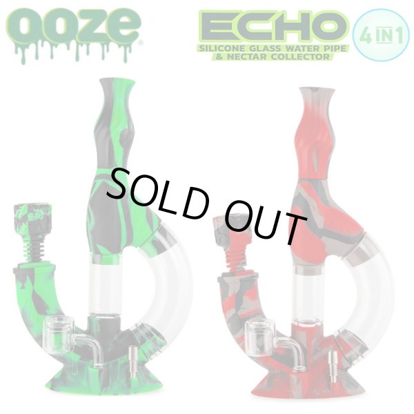 画像1: OOZE - ECHO Silicone Water Pipe & Nectar Collector 4 in 1 ガラス&シリコン ボング（ハーブ／ワックス／CBDカートリッジ対応） (1)