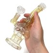 画像6: Color Changing Glass Bong ステムレス シャワーヘッド カラーチェンジ ガラスボング 19.5cm (6)