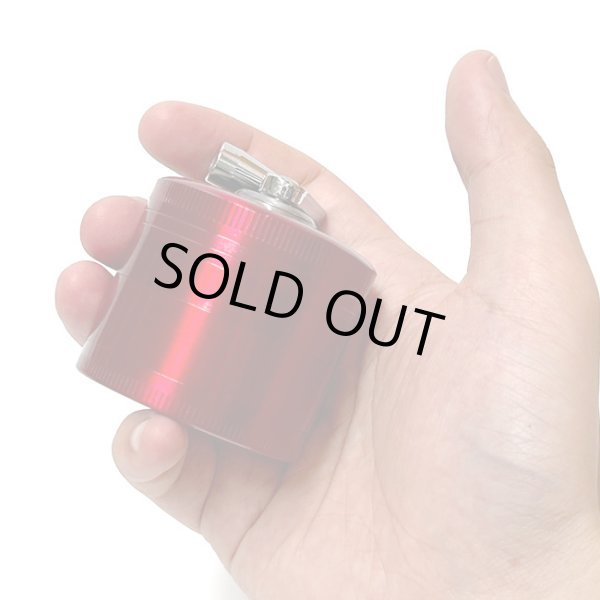 画像4: SmokeZilla - 4pc Metal Crank Grinder ハンドル付き グラインダー φ53mm (4)