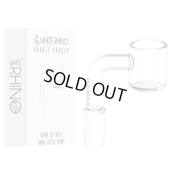 画像1: White Rhino - 2mm／4mm Quartz Banger ワックス・ ダブリグ用　火皿 バンガーネイル（太さ14mm ／ オス型） (1)