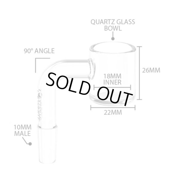 画像2: White Rhino - 2mm／4mm Quartz Banger ワックス・ ダブリグ用　火皿 バンガーネイル（太さ14mm ／ オス型） (2)