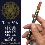画像: （CBG優勢／TC80%配合） Nirvana Cannabinoid - Focus on CBG カートリッジ 0.5ml ヴェポライザーセット（すぐに使えるスターターキット）