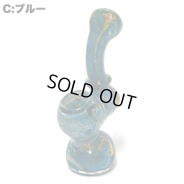 画像4: Mini Silver Fumed Frit Glass シャーロック バブラー (4)