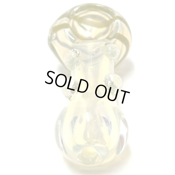 画像7: Spiral Striped Color Changing Glassスモール ガラスパイプ (7)