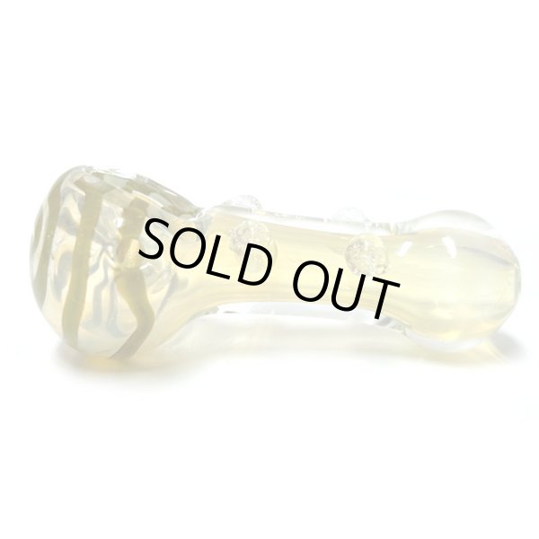 画像6: Spiral Striped Color Changing Glassスモール ガラスパイプ (6)