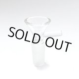画像: Clear Glass on Glass Bowl with Handle - ガラスボング　水パイプ用　火皿 ／ 14mm オス型