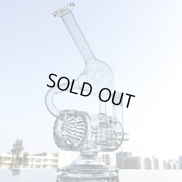 Glass Recycler Bong 23cm ガラス リサイクラー ボング - パイプ