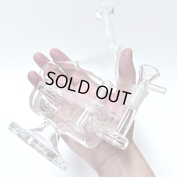 Glass Recycler Bong 23cm ガラス リサイクラー ボング - パイプ