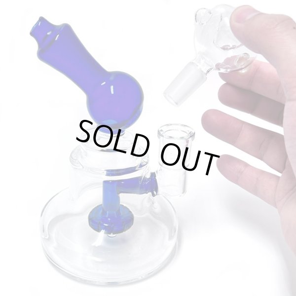 画像6: Glass Stand Bagel Bong 15cm スタンドベーグル ボング (6)