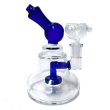 画像1: Glass Stand Bagel Bong 15cm スタンドベーグル ボング (1)