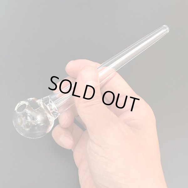 画像3: Thick Pyrex Glass クラックパイプ ガラパイ - 15cm (3)