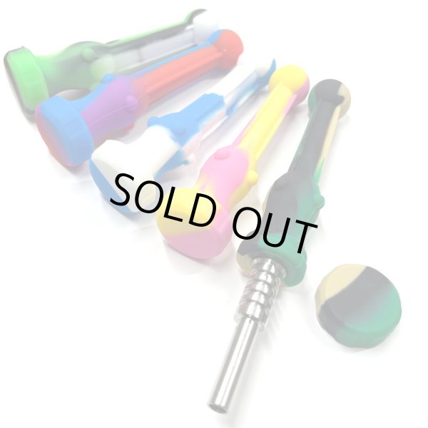 画像1: Silicone Nectar Collector ワックス用パイプ (1)