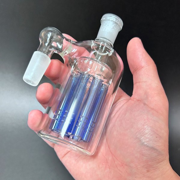 画像5: Pyrex Bubbler Ash Catcher ガラスボング用 拡張チャンバーパーツ 90°(14mm/18mm) (5)