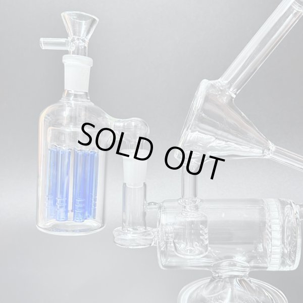 画像8: Pyrex Bubbler Ash Catcher ガラスボング用 拡張チャンバーパーツ （90°／45°）（14mm／18mm） (8)