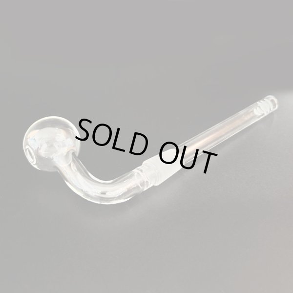 画像1: ガラスボング用 クラックパイプ パーツ 12cm (1)