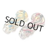 画像: Color Changing Striped Twisted Glassスモール ガラスパイプ