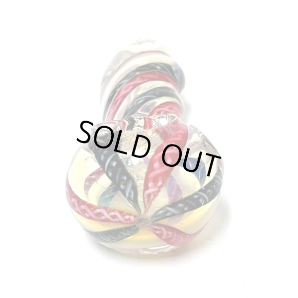 画像5: Color Changing Striped Twisted Glassスモール ガラスパイプ (5)