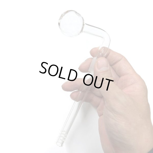 画像3: ガラスボング用 クラックパイプ パーツ 12cm (3)