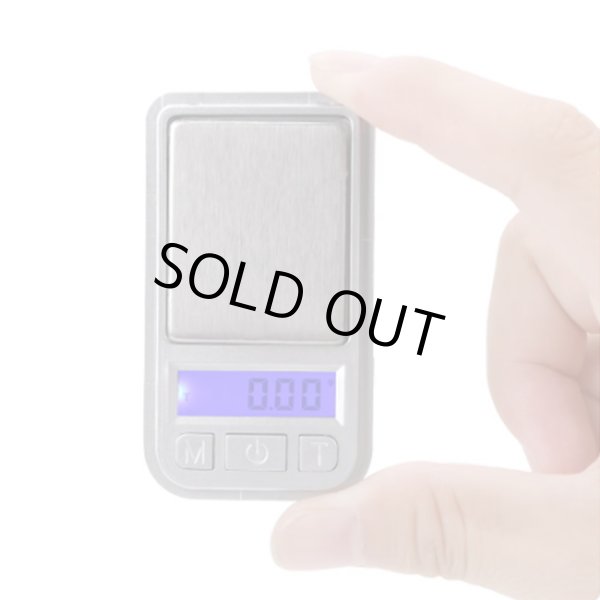 画像1: コンパクト デジタル ポケット スケール はかり 電池付き （0.01g 〜 200g） (1)