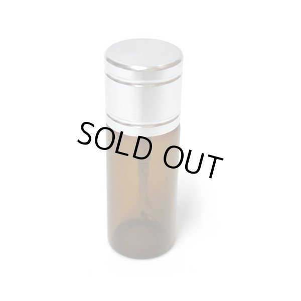 画像2: スプーン付き ガラスボトル 53mm × 17mm／色付きガラス (2)