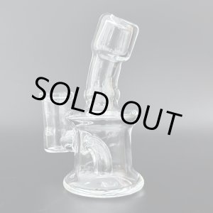 画像: Stemless Mini Glass Bong ステムレス ミニガラス ボング（火皿なし）9.5cm