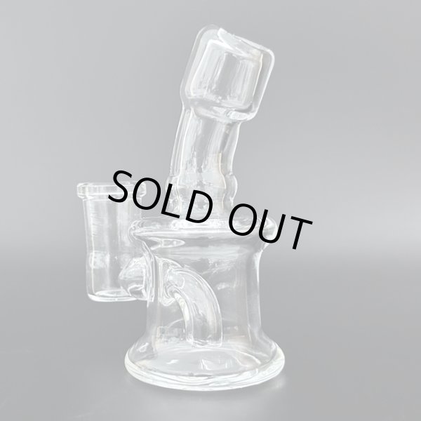 画像1: Stemless Mini Glass Bong ステムレス ミニガラス ボング（火皿なし）9.5cm (1)