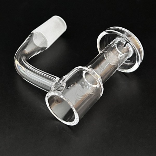 画像4: Flat Top Quartz Banger With Hollow Bubble Cap Ball & Terp Pillar フラットトップ クォーツ バンガー バブルキャップ&タープピラー付き (WAX・ダブリグ用 火皿) (4)