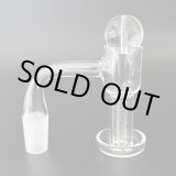 画像: Flat Top Quartz Banger With Hollow Bubble Cap Ball & Terp Pillar フラットトップ クォーツ バンガー バブルキャップ＆タープピラー付き （WAX・ダブリグ用 火皿）