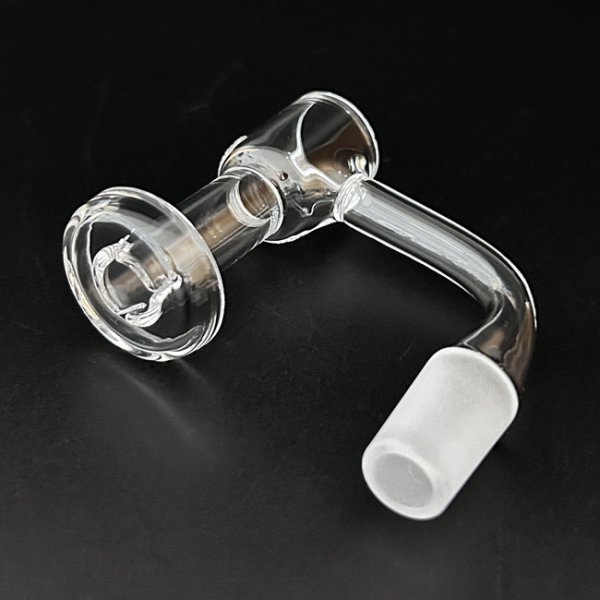 画像5: Flat Top Quartz Banger With Hollow Bubble Cap Ball & Terp Pillar フラットトップ クォーツ バンガー バブルキャップ&タープピラー付き (WAX・ダブリグ用 火皿) (5)