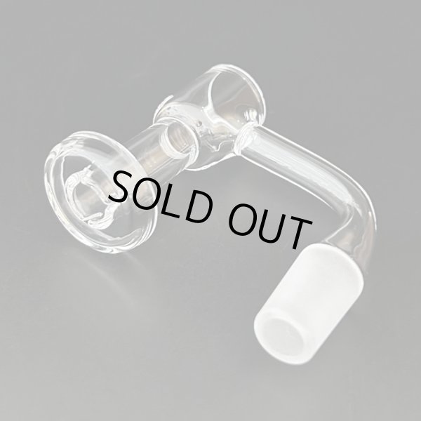 画像5: Flat Top Quartz Banger With Hollow Bubble Cap Ball & Terp Pillar フラットトップ クォーツ バンガー バブルキャップ＆タープピラー付き （WAX・ダブリグ用 火皿） (5)