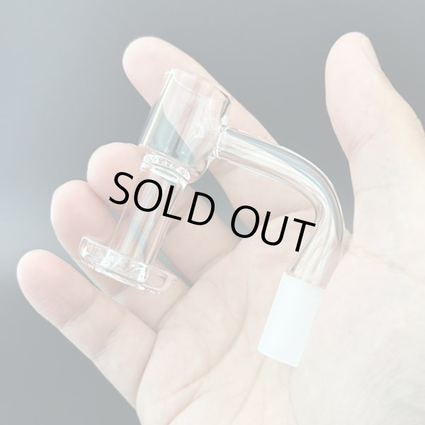 画像6: Flat Top Quartz Banger With Hollow Bubble Cap Ball & Terp Pillar フラットトップ クォーツ バンガー バブルキャップ＆タープピラー付き （WAX・ダブリグ用 火皿） (6)