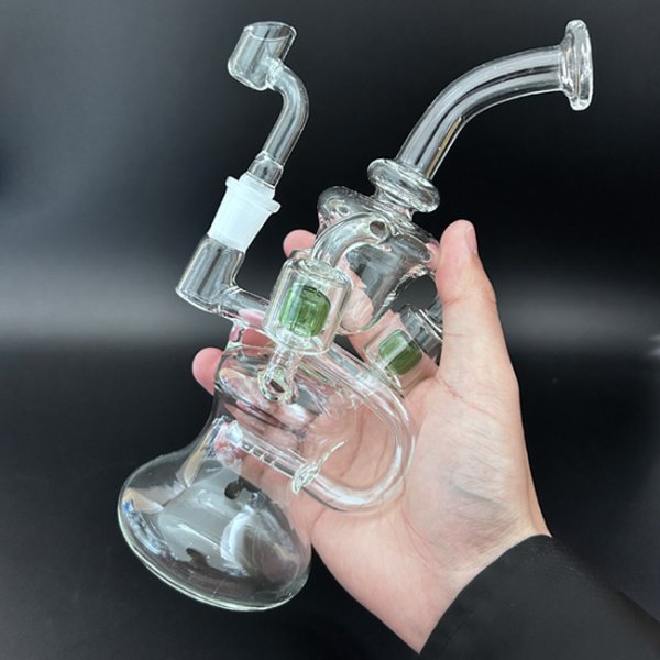 画像10: 5 Arms Chamber Recycler Dab Rig リサイクラー ダブリグ 24cm (10)