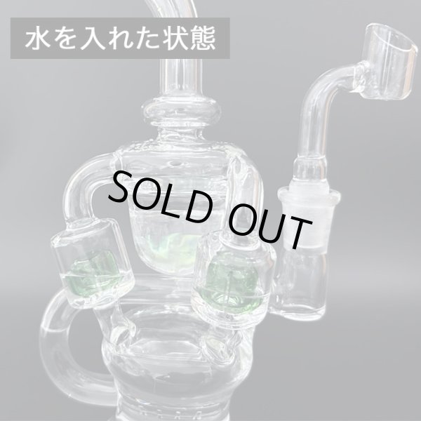 画像11: 5 Arms Chamber Recycler Dab Rig リサイクラー ダブリグ 24cm (11)