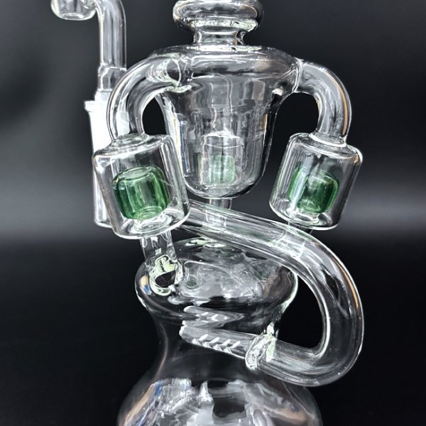 画像8: 5 Arms Chamber Recycler Dab Rig リサイクラー ダブリグ 24cm (8)