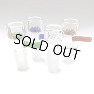 画像: Filter Glass Bowl - スクリーン不要 ガラスボング 水パイプ用　火皿 ／ 14mm オス型