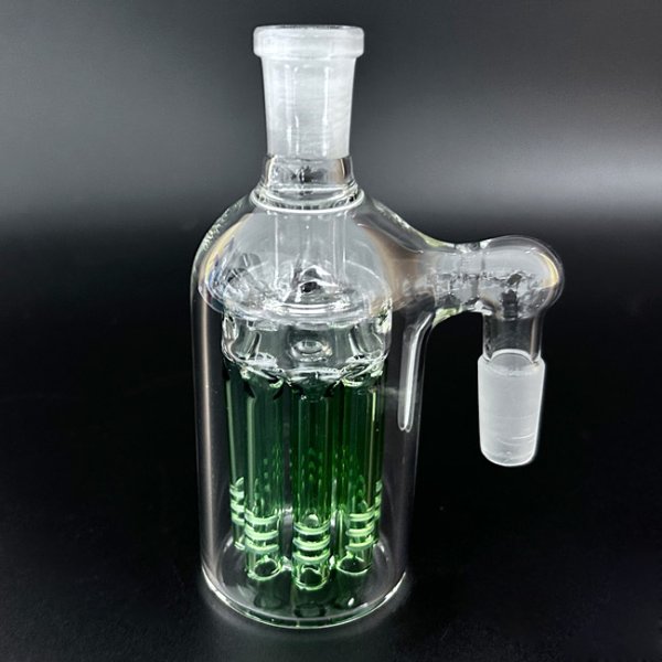 画像1: Pyrex Bubbler Ash Catcher ガラスボング用 拡張チャンバーパーツ 90°(14mm/18mm) (1)