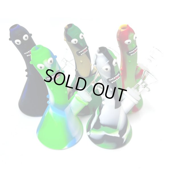 画像1: Funny Face シリコンビーカー ボング (1)