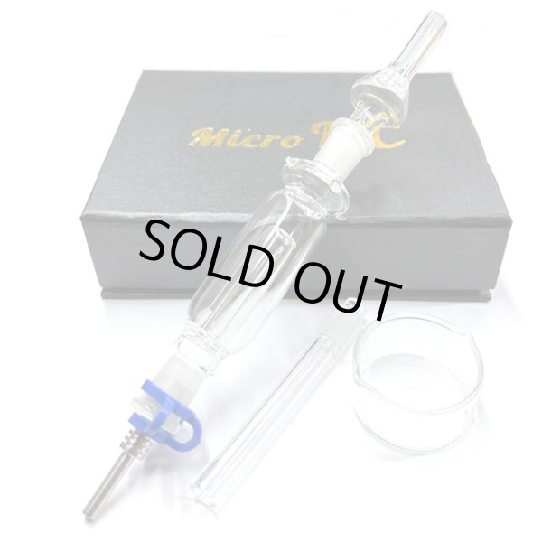 画像1: Micro Nector Collector ワックス・パウダー用 ディップ ガラスパイプ (1)