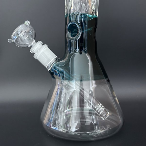 画像3: Stripe Twist Green Bubble ストライプ ツイスト グリーンバブル  アイスガラス ボング 41cm (3)