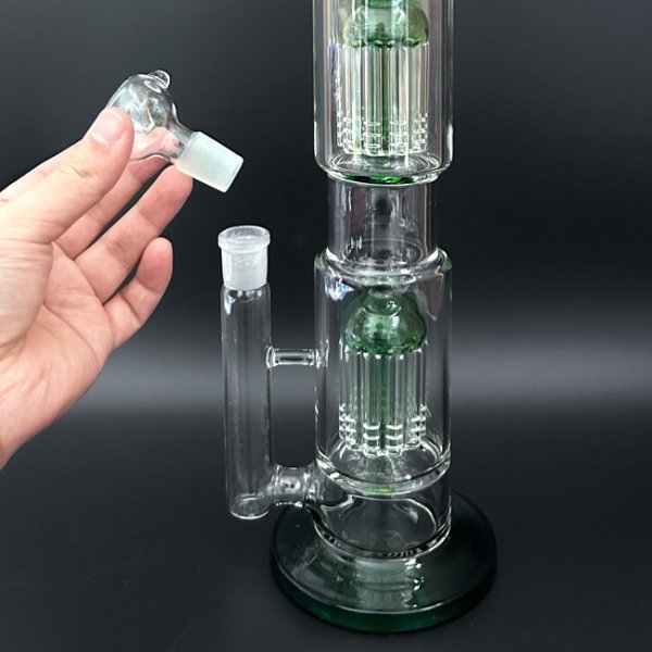 画像5: 10 Double Tree Ice Bong 10ダブルツリー アイスボング 47cm (5)
