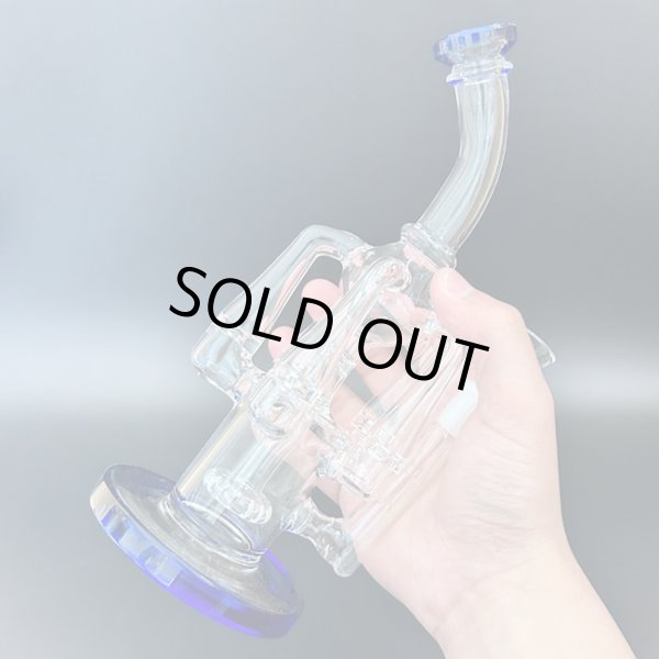 画像5: 5 Arms Chamber Recycler Bong リサイクラー ボング 24cm (5)
