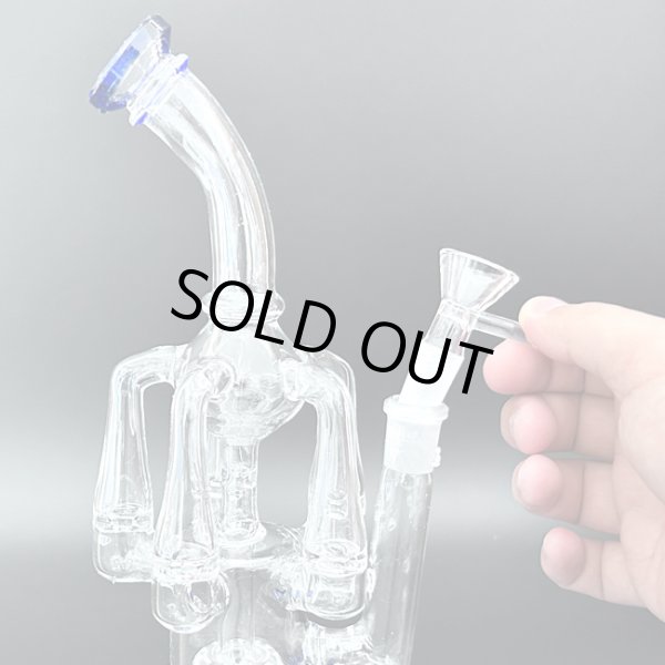 画像3: 5 Arms Chamber Recycler Bong リサイクラー ボング 24cm (3)