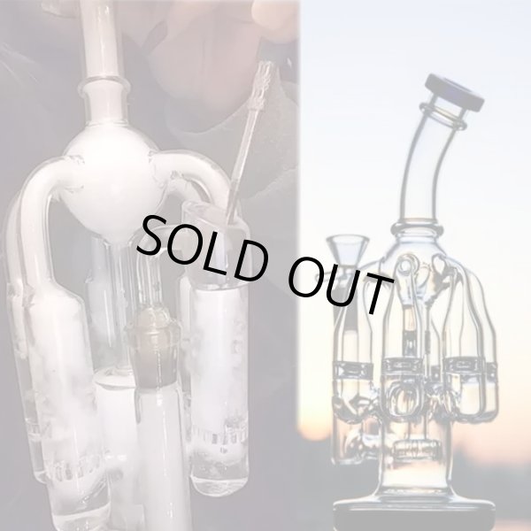 画像8: 5 Arms Chamber Recycler Bong リサイクラー ボング 24cm (8)