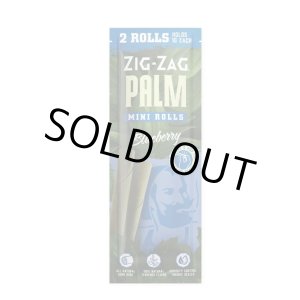 画像: ZIG ZAG - Mini Palm Rolls Blueberry ジグザグ ミニパームロール ブルーベリー風味 2本入り
