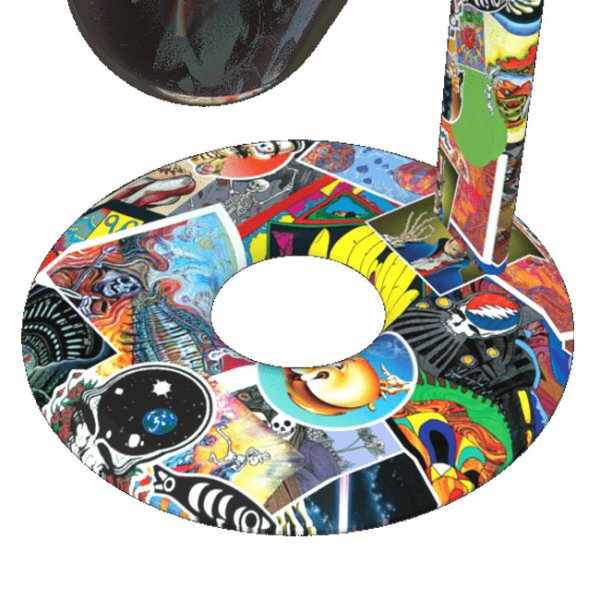 画像5: （正規品） Stundenglass × GRATEFUL DEAD Legacy Patchwork - Gravity Hookah グラビティボング & フーカー  （シーシャ用フーカー & 水パイプ ボング）  (5)