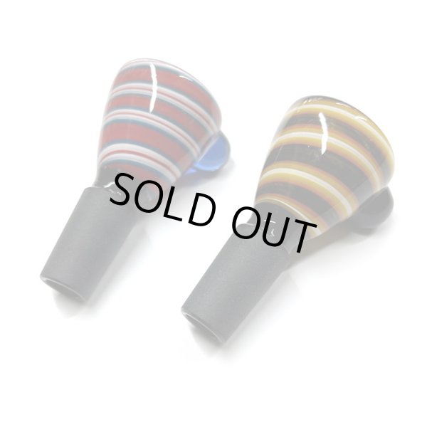 画像2: Glass on Glass Bowl - Spiral ガラスボング　水パイプ用　火皿 ／ 14mm オス型 (2)