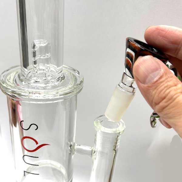 画像4: Glass on Glass Bowl - Spike ガラスボング　水パイプ用　火皿 ／ 14mm オス型 (4)