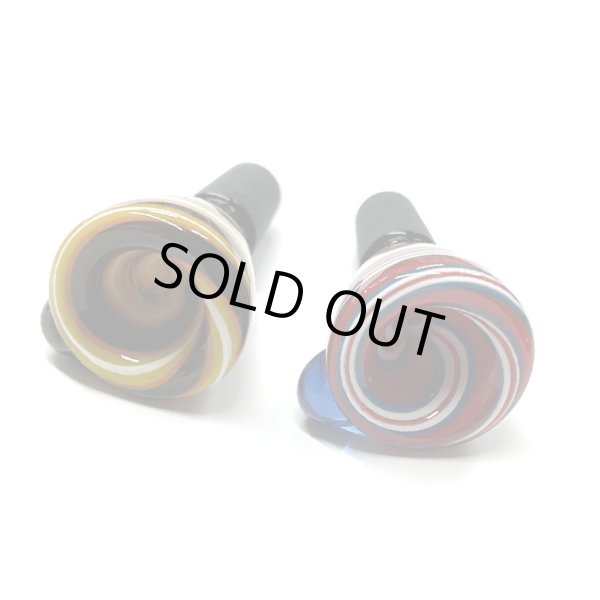 画像3: Glass on Glass Bowl - Spiral ガラスボング　水パイプ用　火皿 ／ 14mm オス型 (3)