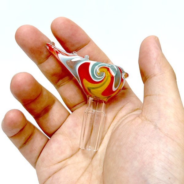 画像4: Glass on Glass Bowl - Wig Wag ガラスボング 水パイプ用 火皿 / 14mm オス型 (4)